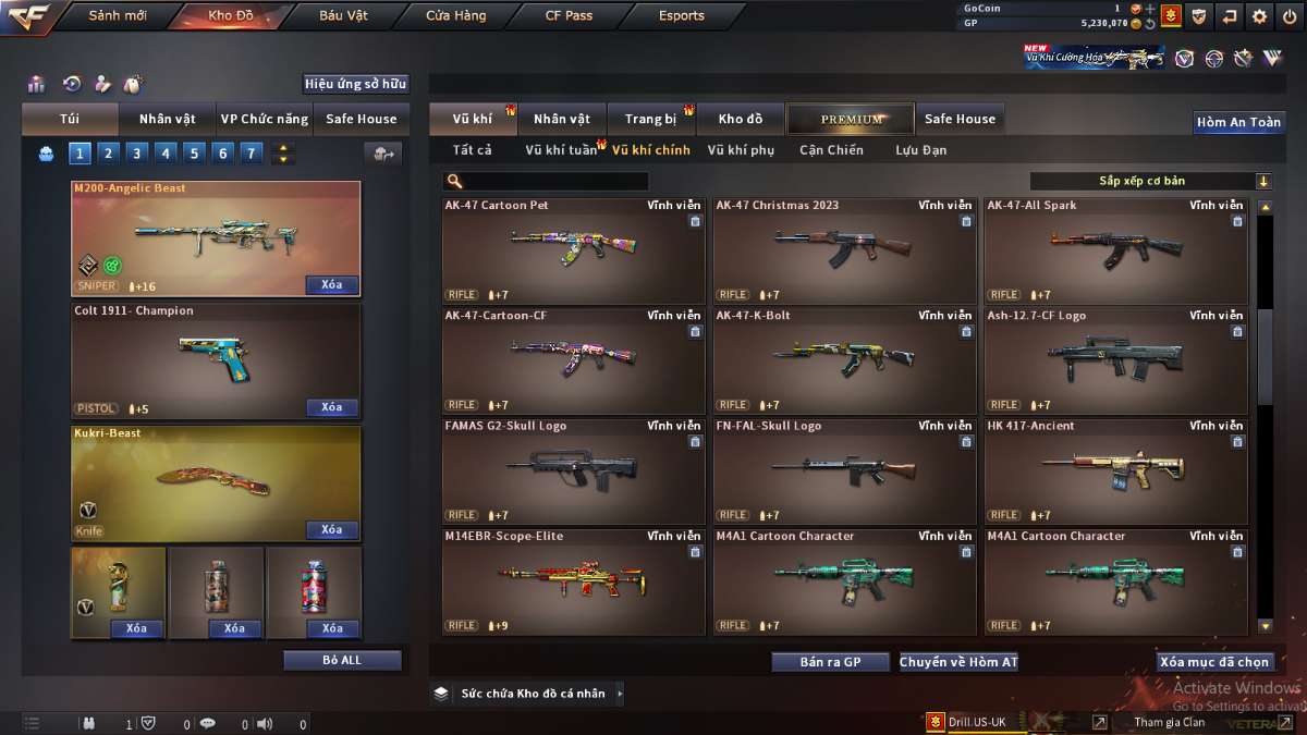 shop acc cf uy tin gia re